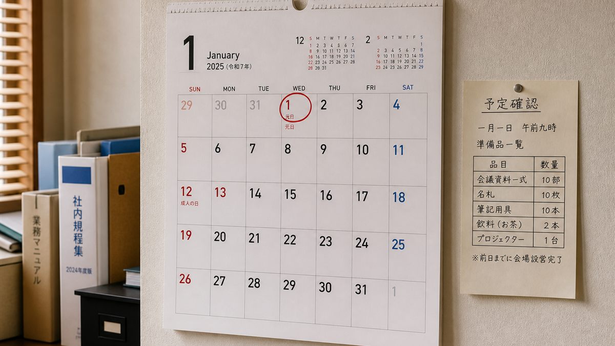 納税通知書と封筒を並べた机