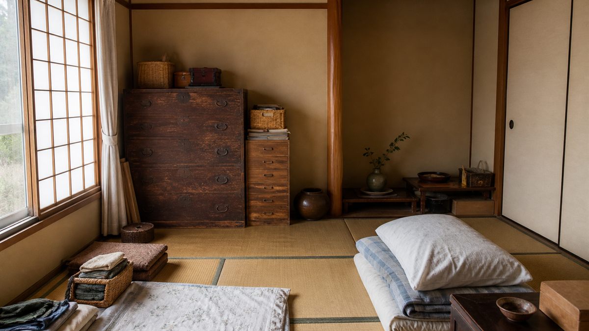 家財が残ったままの和室