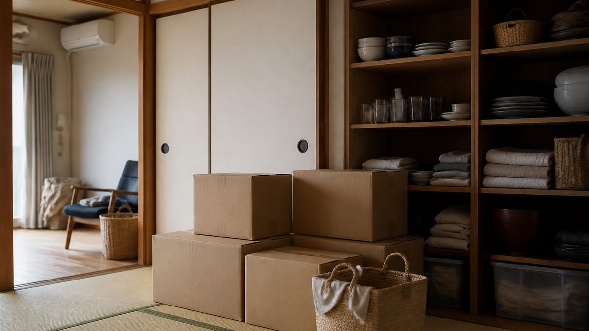 片付けを止めたままの実家の部屋