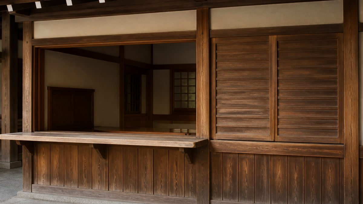 神社の授与所と受付の窓口