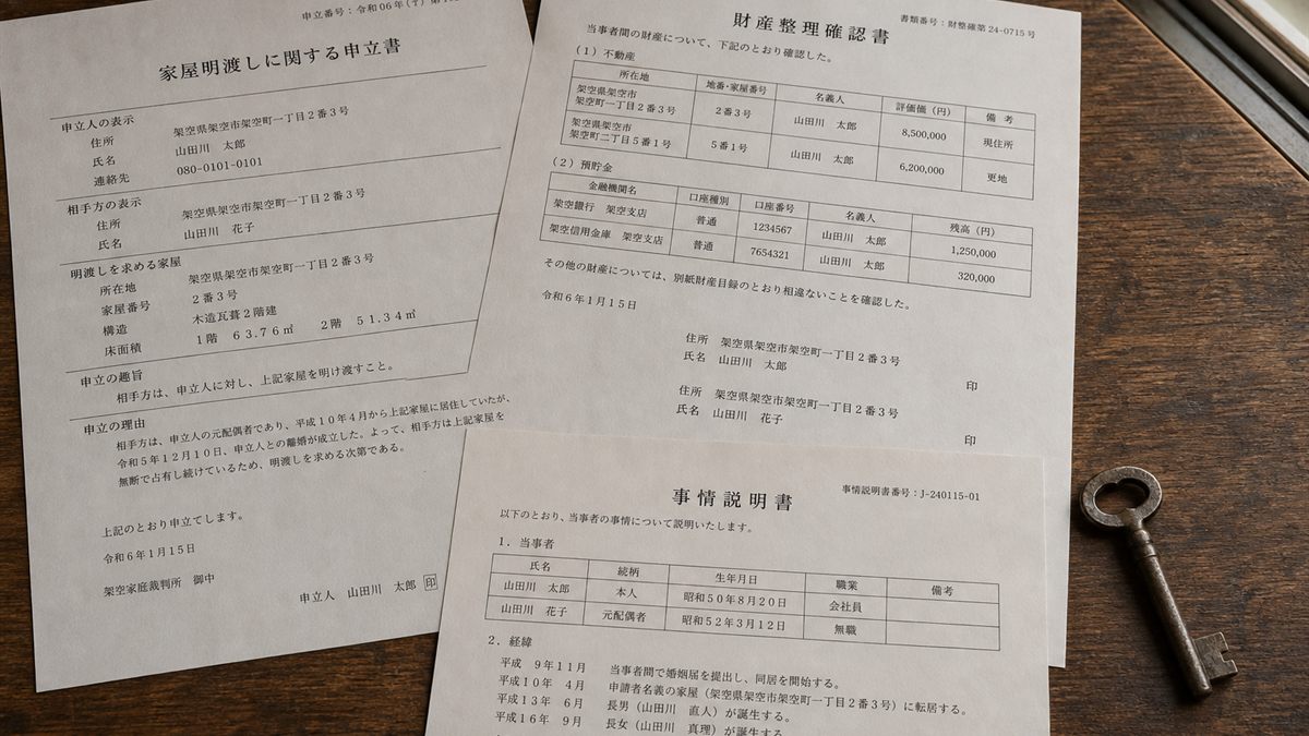 手続きの書類と実家の鍵