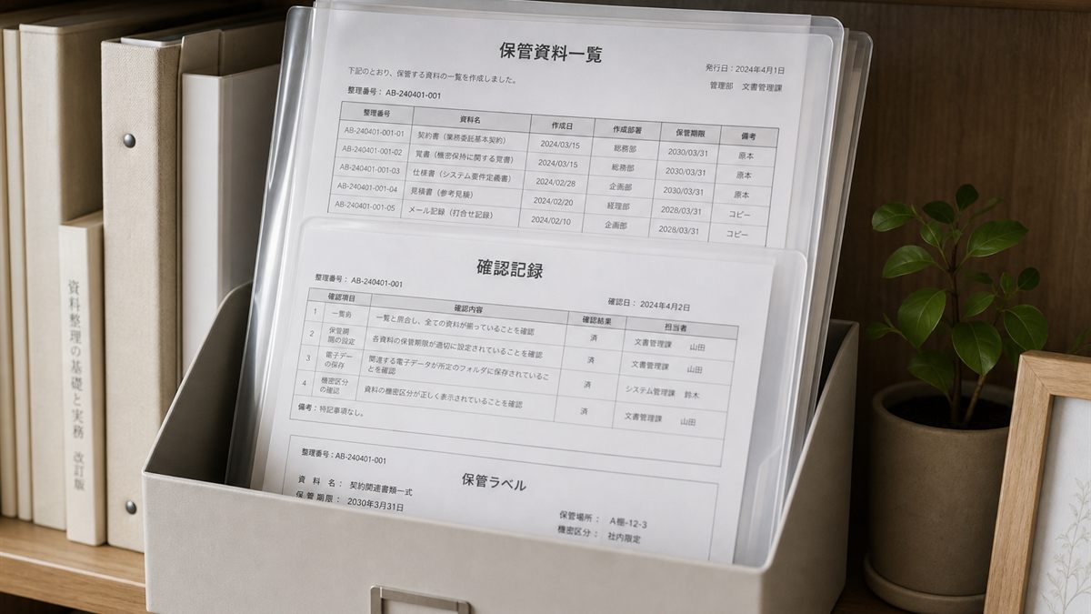クリアファイルに保管した一覧図の写し